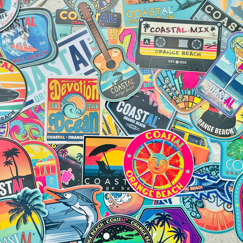 COASTAL STICKERS + MAGNETS