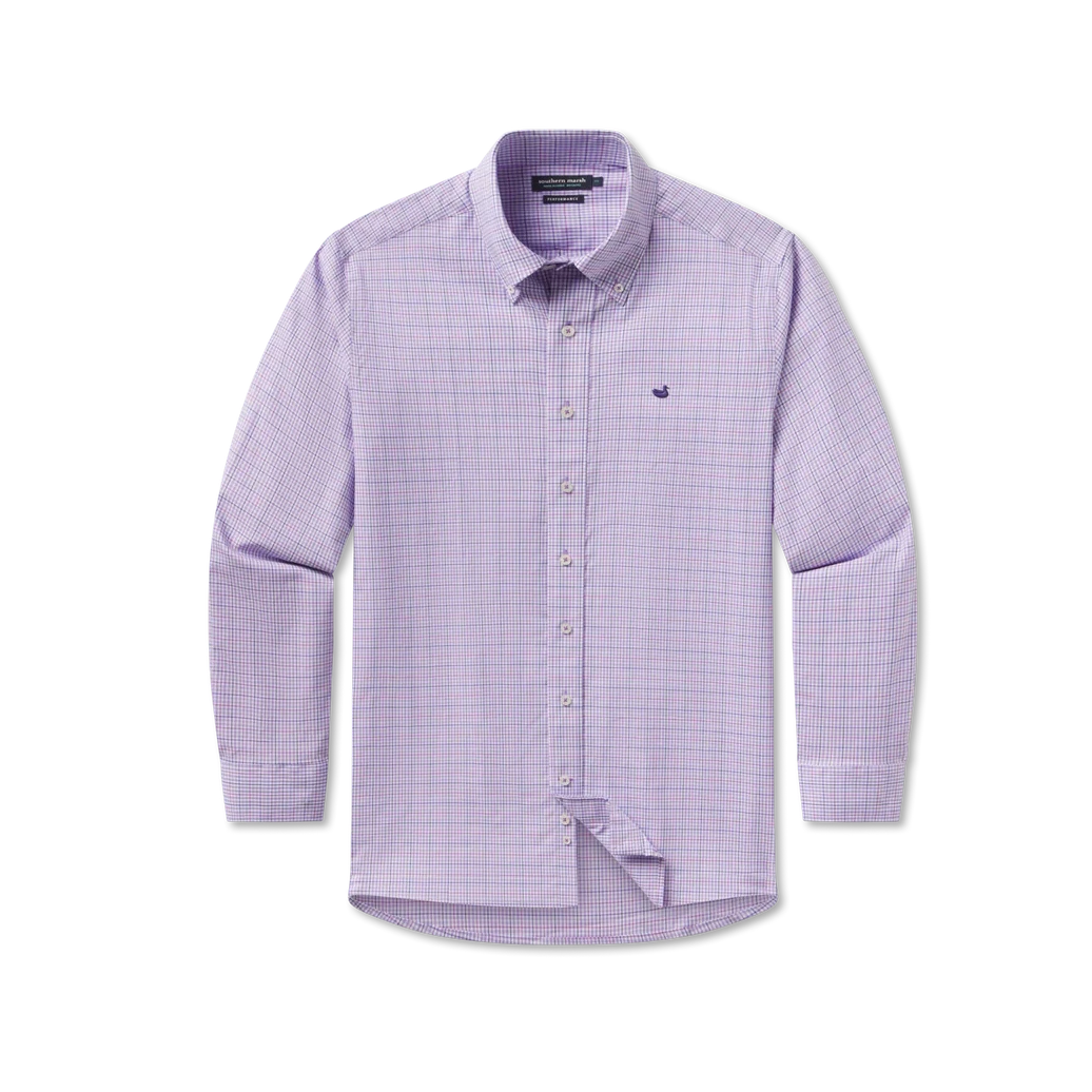 Coastal Southern Marsh Dyer Gingham Shirt Purple / 2X Coastal Southern Marsh Dyer Gingham Shirt Purple / 2X
