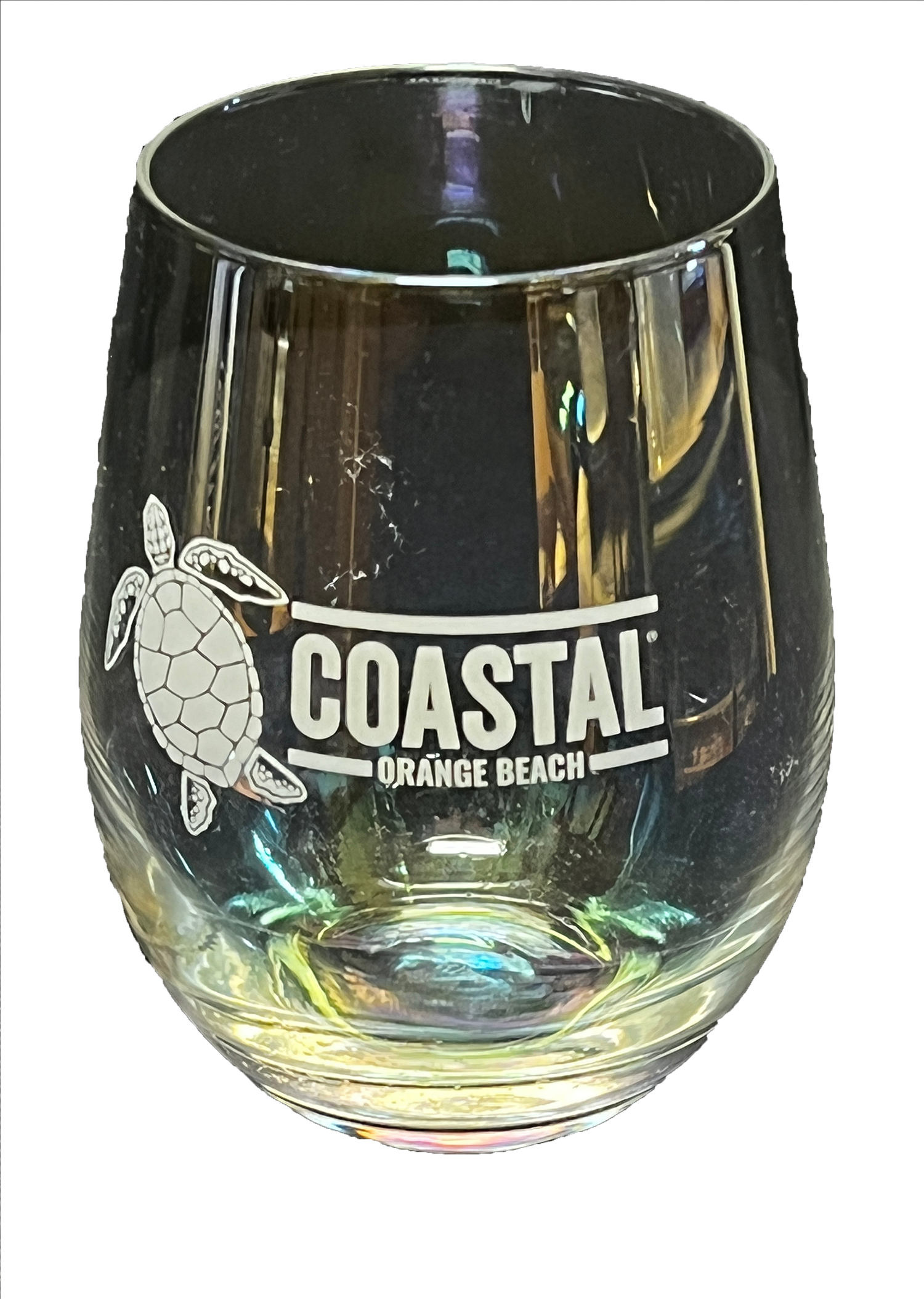 COASTAL Wine Glass Hand Painted – Coastal Store